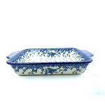 A39 Bunzlau rechte ovenschaal met handvaten 1935X Rechthoekige schalen met oor